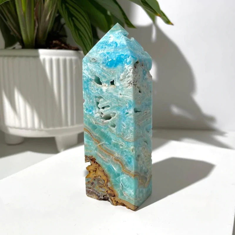 Natural Crystal Hemimorphite Tower