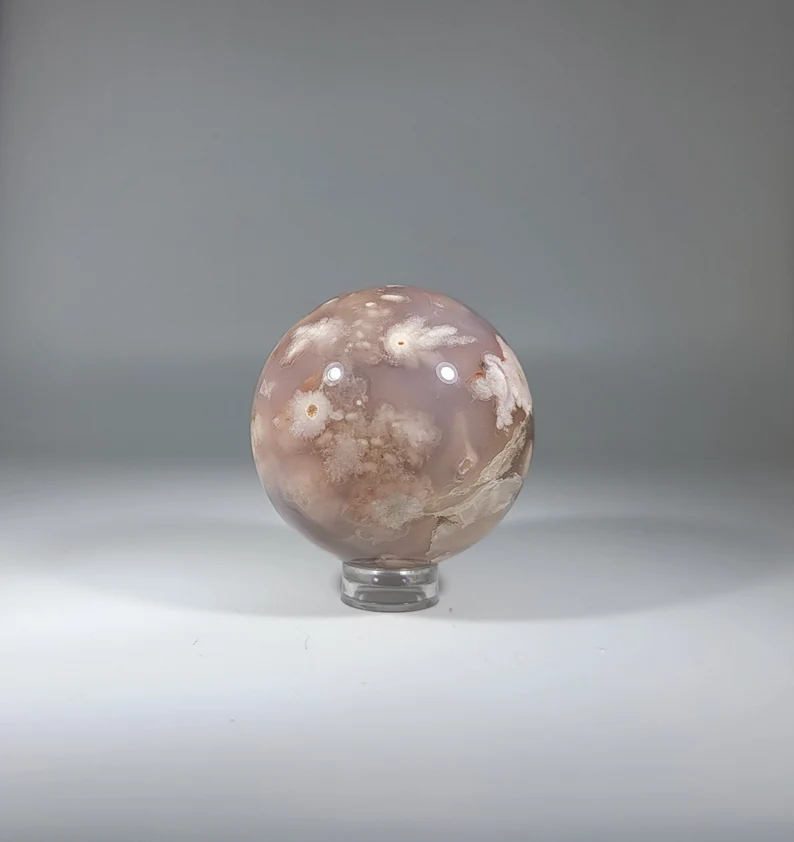 Flower Agate Sphere