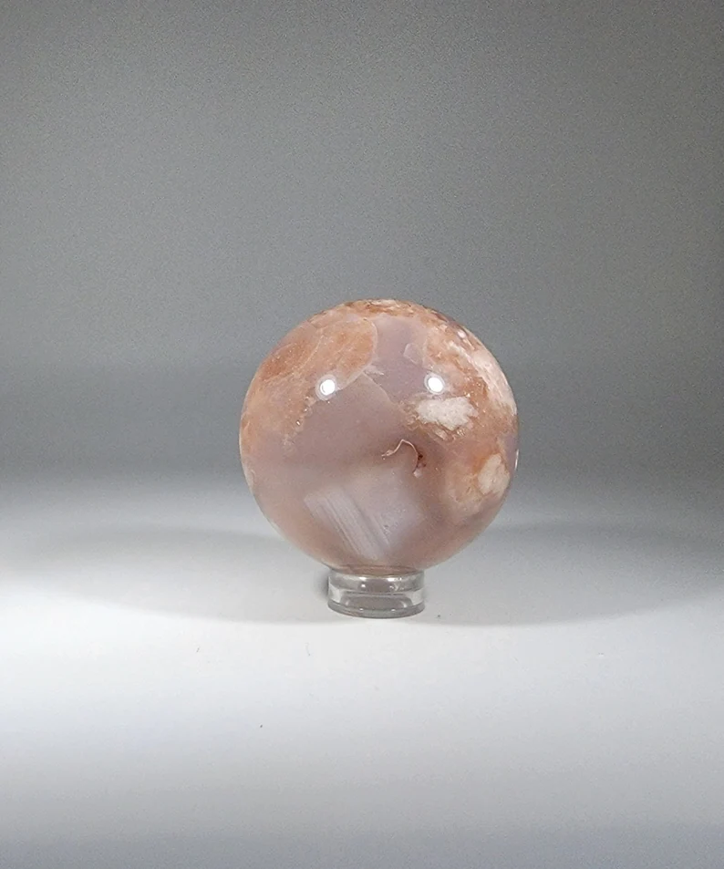 Flower Agate Sphere