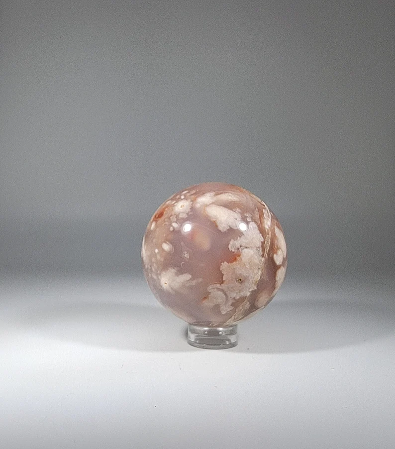 Flower Agate Sphere