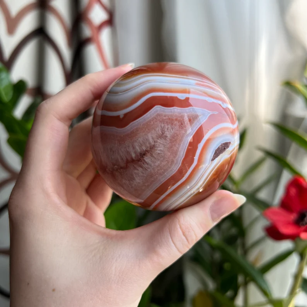 Confidence Carnelian Sphere