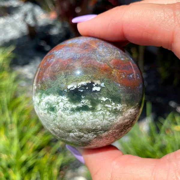 Moss Agate Sphere