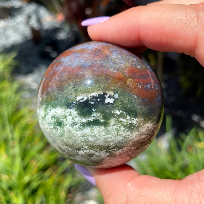 Moss Agate Sphere