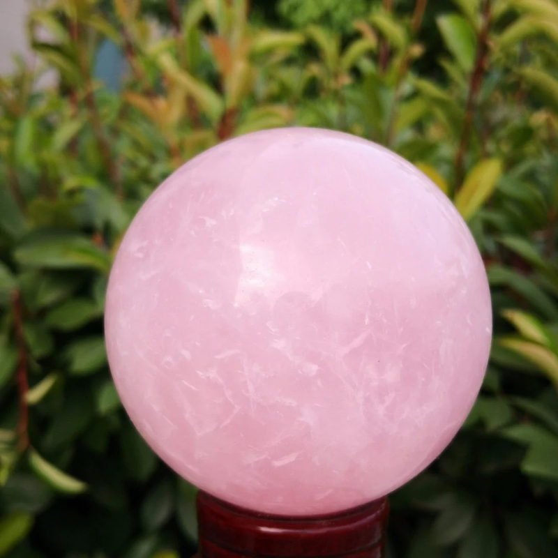 Love Rose quartz sphere