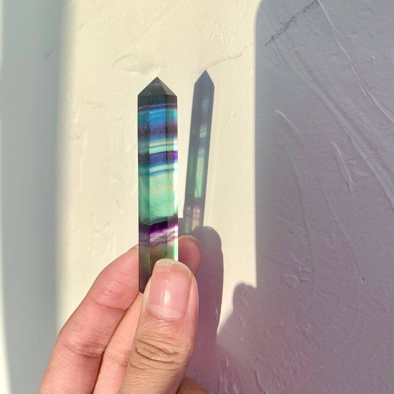 Mini Skinny Fluorite Tower