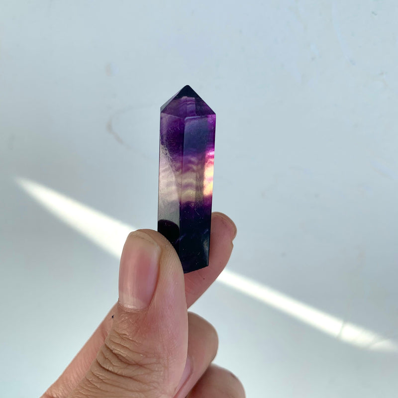 Mini Skinny Fluorite Tower