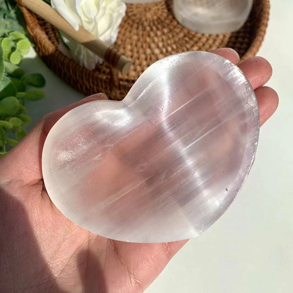 Selenite Heart Bowl