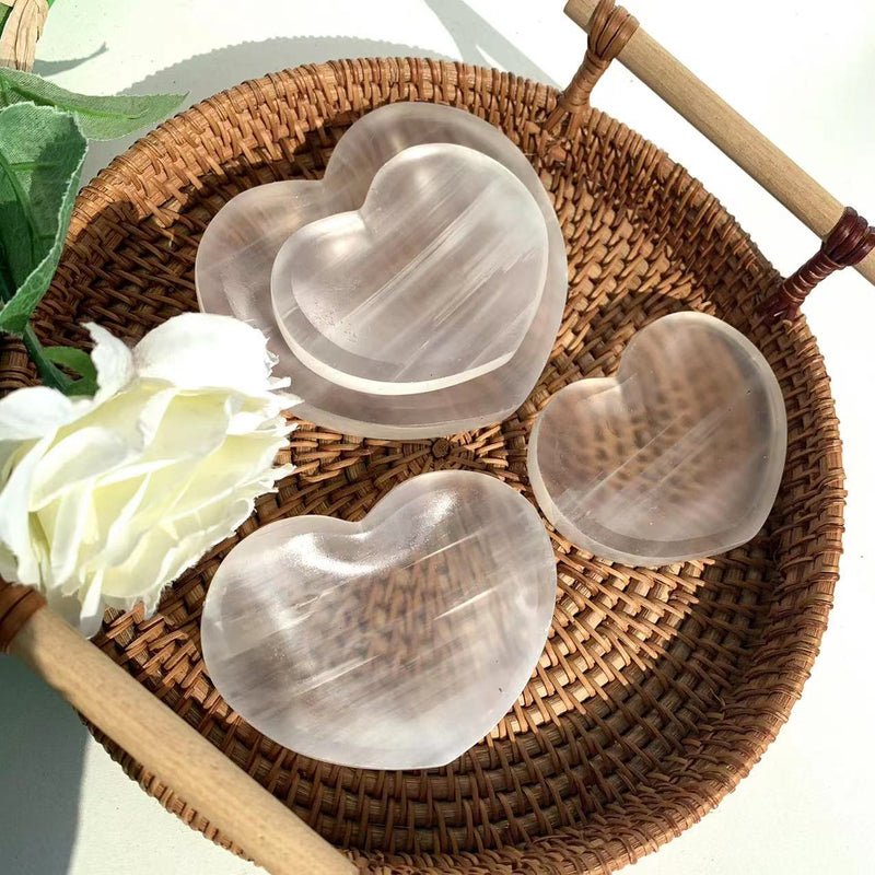 Selenite Heart Bowl