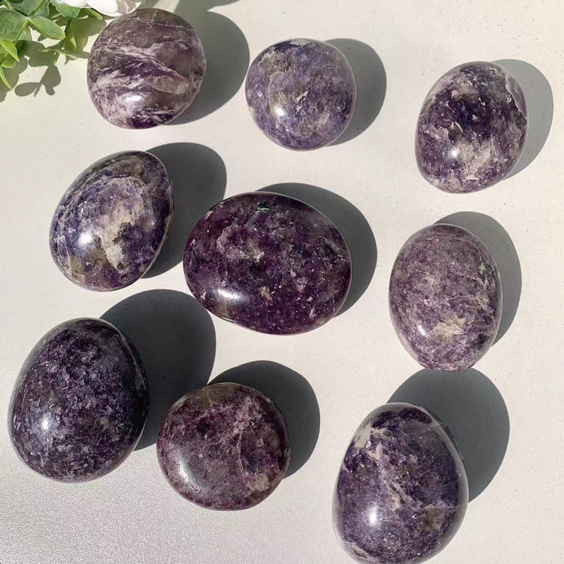 Lapidolite Palm Stone