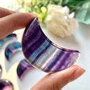 Rainbow Fluorite Moon