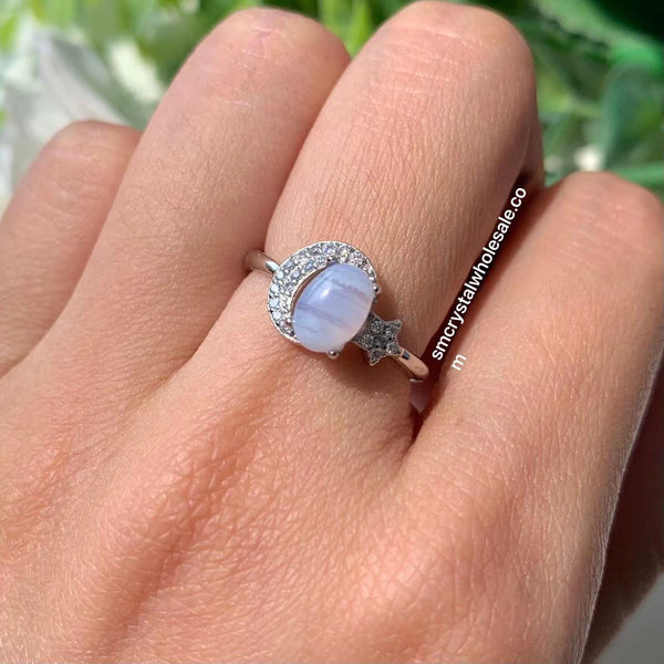 Blue Lace Agate Ring