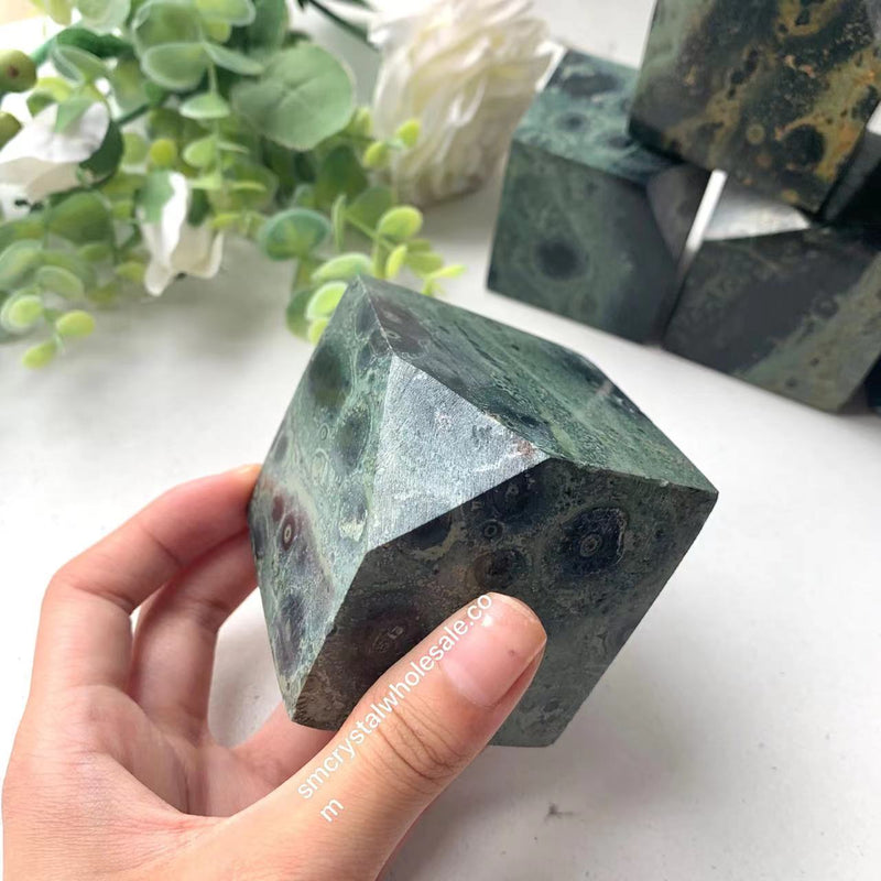 Kambaba Jasper Cube