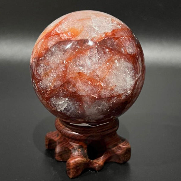 Fire Quartz Crystal Sphere