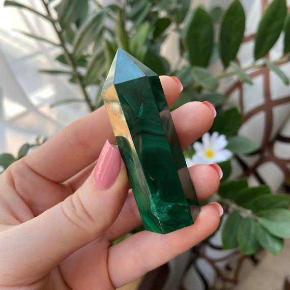 Malachite Crystal Point