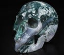 Moss Agate Skull