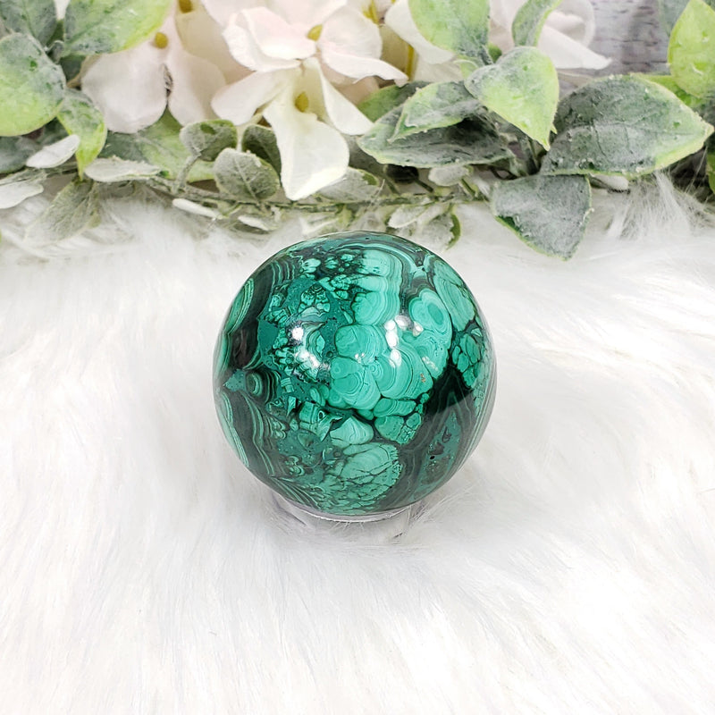 Malachite Crystal Sphere