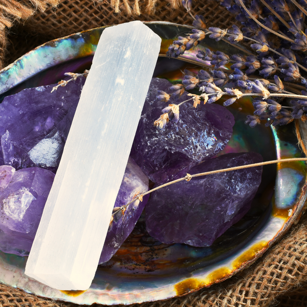 Selenite Cleansing Crystal Wand