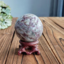 Natural Plum Tourmaline Sphere