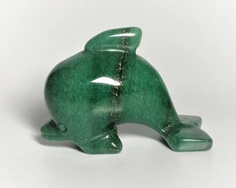 Mini Jade Dolphins Crystal Carving