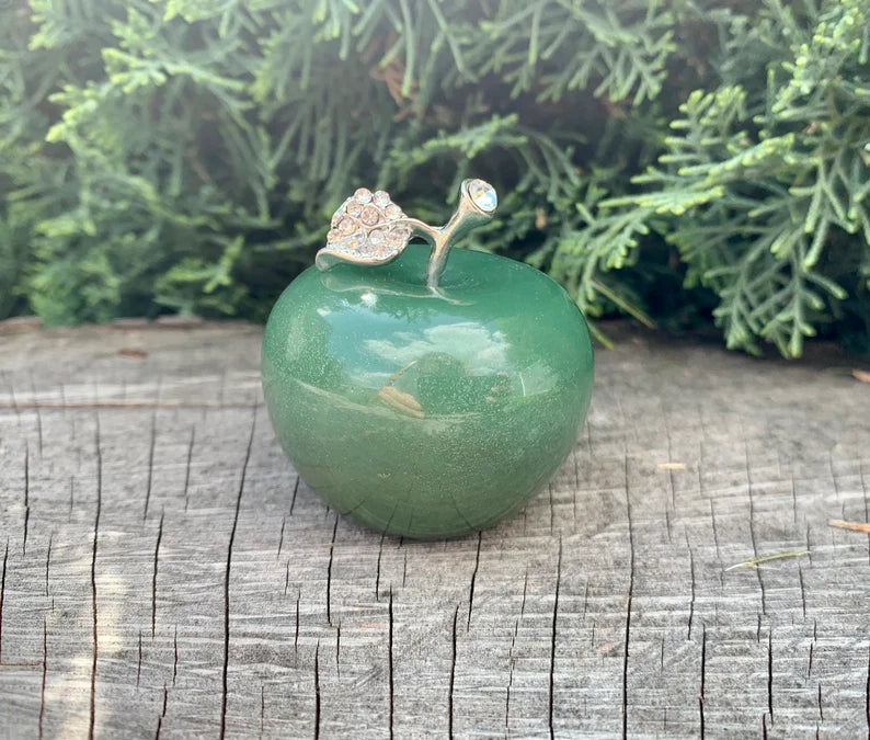 Natural Healing Crystal Carving Apple