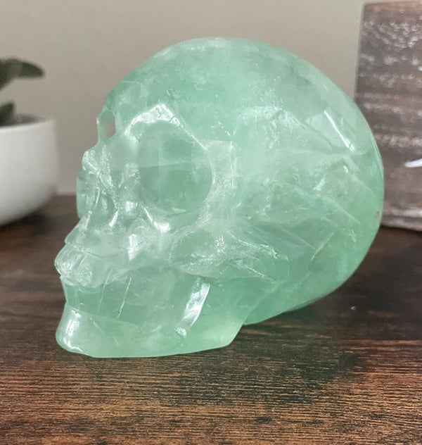 Natural Fluorite Skull Crystal