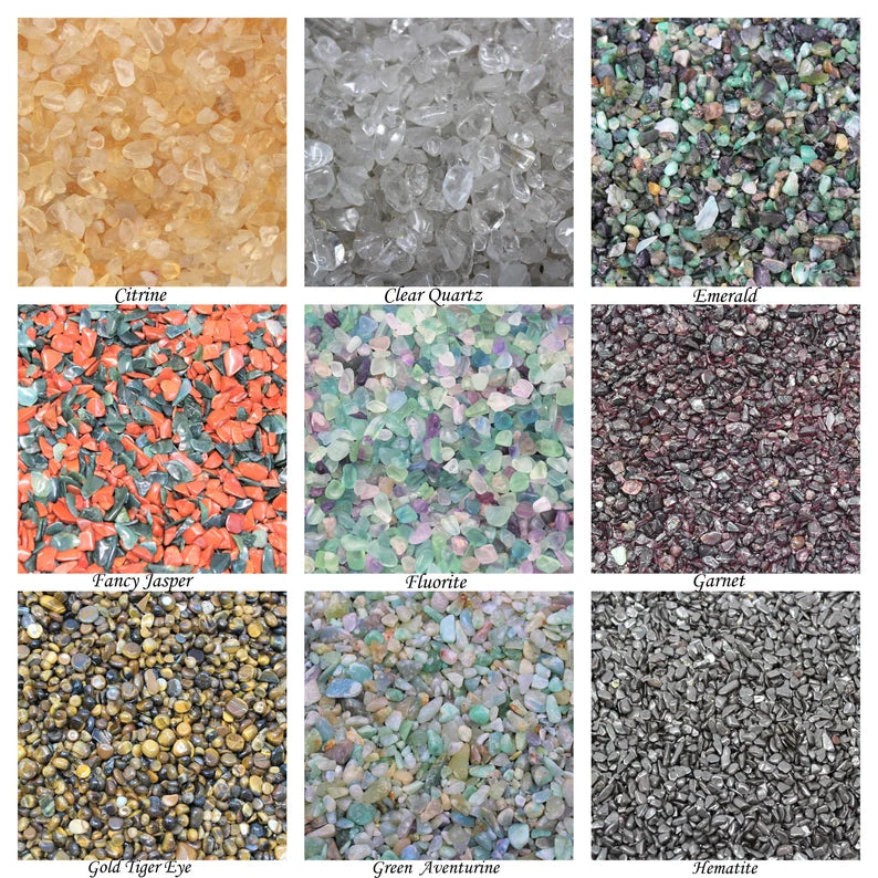 Genuine Gemstone Chips Bulk Lots